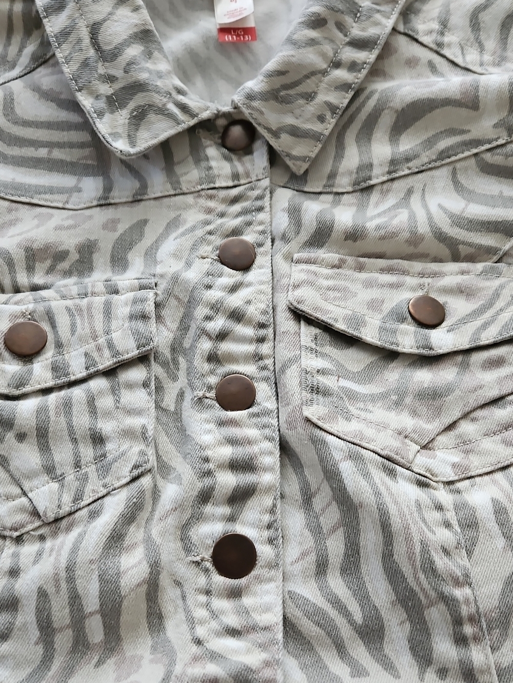 Denim Chopped Vest - Picture 3 of 12